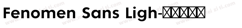 Fenomen Sans Ligh字体转换